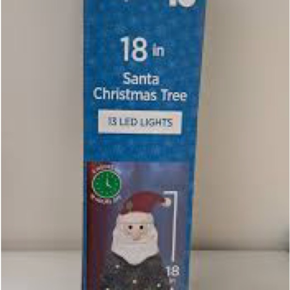 18-inch Santa Christmas Tree with LED Lights